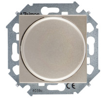 Simon 15 Шампань Регулятор напряжения поворотно-нажимной электронн. для регулир. устройств 1-10В, 230В, винт. зажим