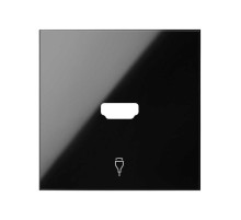 Simon 100 Черный глянец Накладка розетки HDMI