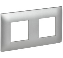 IEK SKANDY Серебряный Рамка 2-ая SK-F02S