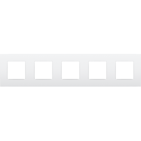Niko Intense Рамка на 5 постов, белый матовый