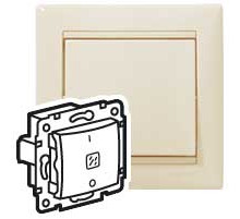 Legrand Valena Крем Выключатель двухполюсный с индикацией 10A 250В.