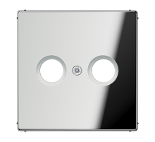 JUNG LS 990 Блестящий хром Накладка TV-FM розетки