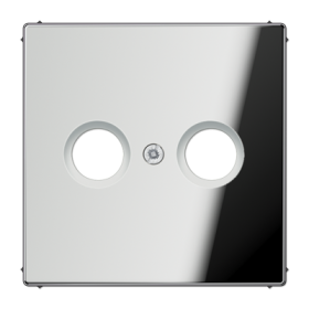 JUNG LS 990 Блестящий хром Накладка TV-FM розетки