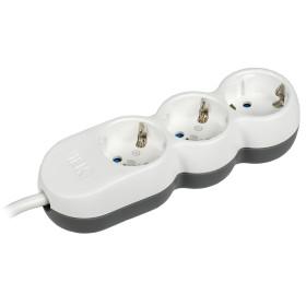 IEK UNO Удлинитель У03 3 места 2P+PE/5м 3х1,5мм2 16А/250В UNO