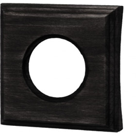 BIRONI Шедель Бук Угольно-черный Рамка 1-ая на бревно 200мм (скрытый монтаж)