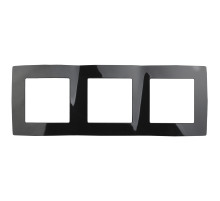 ЭРА 12-5003-06 Рамка на 3 поста, Эра12, чёрный (15/150/2400)