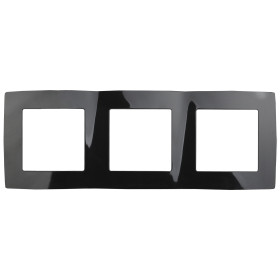ЭРА 12-5003-06 Рамка на 3 поста, Эра12, чёрный (15/150/2400)