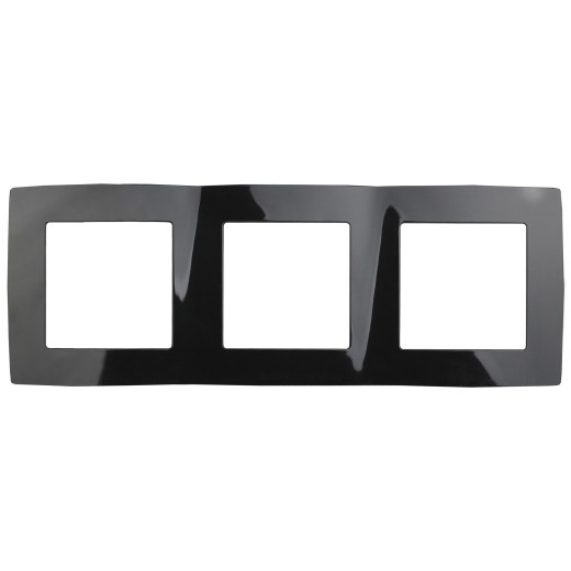 12-5003-06 ЭРА Рамка на 3 поста, Эра12, чёрный (15/150/2400)