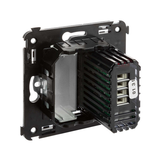 Диммер кнопочный в стену для LED ламп, Avanti, закаленная сталь