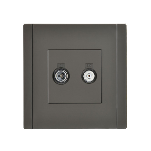 FORTE&PIANO Роз. двойная TV+SAT FP338 сер. IEK