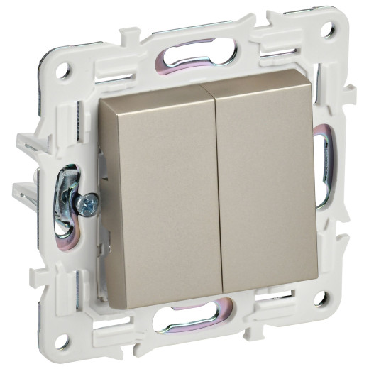 SKANDY Выключ. 2-кл. прох. 10А SK-V05Sh шамп. IEK