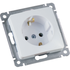 Hegel Мастер внутр Белая РС16-411 Розетка с/з, механизм