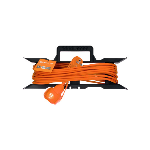 Удлинитель-шнур силовой на рамке УШз10 TDM (штепс. гнездо, 40м ПВС 3х0,75)