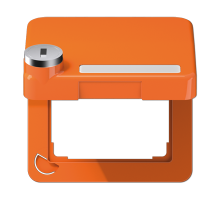 JUNG крышка с замком, оранжевый