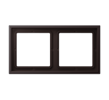 Jung LS-Zero Алюминий темный  Рамка 2-постовая