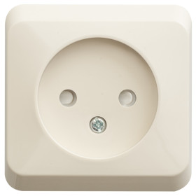 Systeme Electric Этюд наруж Крем Розетка 1-ая б/з со шторками