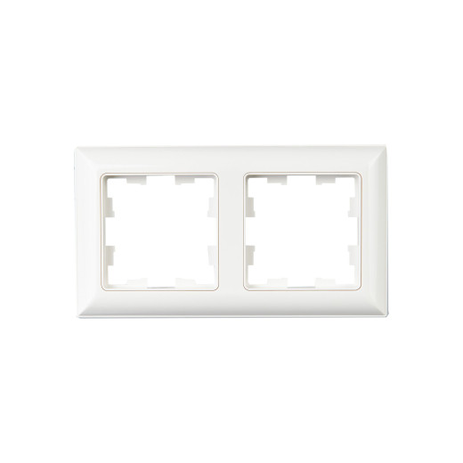 BRITE Рамка 2-мест. РУ-2-Бр бел./бел. IEK