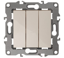 ЭРА 12-1107-02 Выключатель тройной, 10АХ-250В, IP20, Эра12, слоновая кость (10/100/3200)