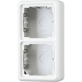 JUNG CD 500/CD plus Белая Коробка для накладного монтажа 2-ая с рамкой