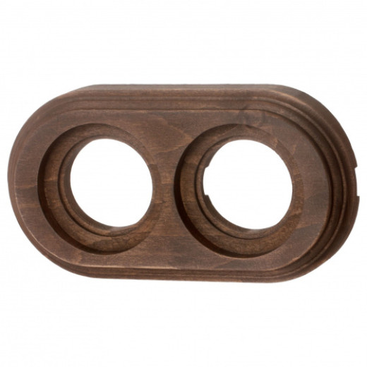 Рамка двухместная на бревно, Старое дерево