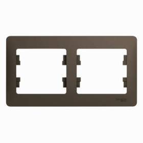 Systeme Electric Glossa Шоколад Рамка 2-ая, горизонтальная