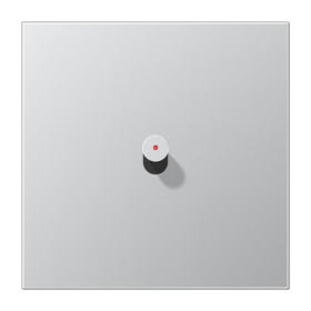 JUNG Центральная плата, 1 пост, 1 тумблер, конус c окошком металл алюминий серия LS