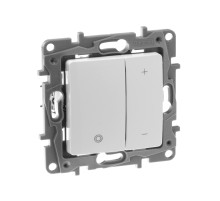 Legrand Etika Белый Светорегулятор нажимной, 400Вт.