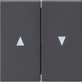 Gira S-55 Антрацит Клавиша 2-ая жалюзийная