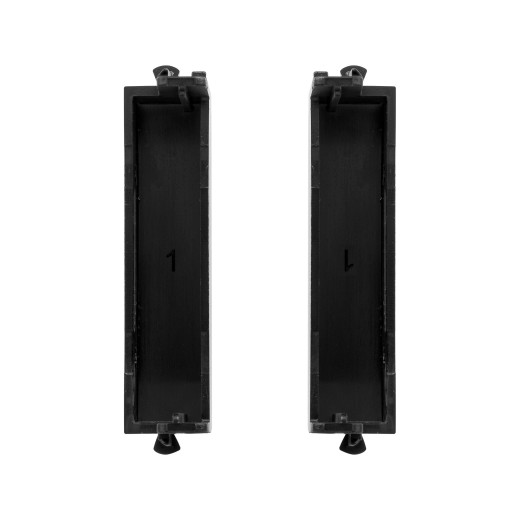 Комплект модульных заглушек, Avanti, черный матовый, 0,5 модуля 2 штуки