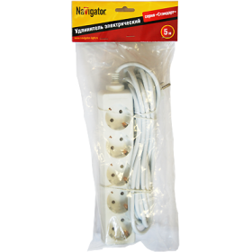 Navigator Удлинитель 94 187 NPE-S-05-500-E-3x1 с/з 5 гн. 5м