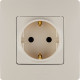 Розетка с заземлением - Legrand Etika - без шторок 16А 250В винтовые зажимы - слоновая кость