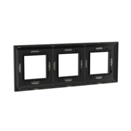 Рамка из металла 3 поста (6 мод.), Avanti, никелированная