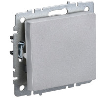 IEK BRITE BASE Алюминий Выключ. 1-кл прох 10А ВС10-1-6-БрА