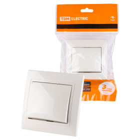 TDM Выключатель 1 кл. 10А сл. кость 