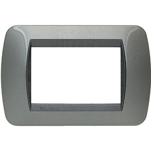 Накладка на 3 модуля, Тёмная Сталь