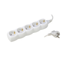 Simon Brico Белый Удлинитель на 5 розеток Schuko, кабель 1.5м