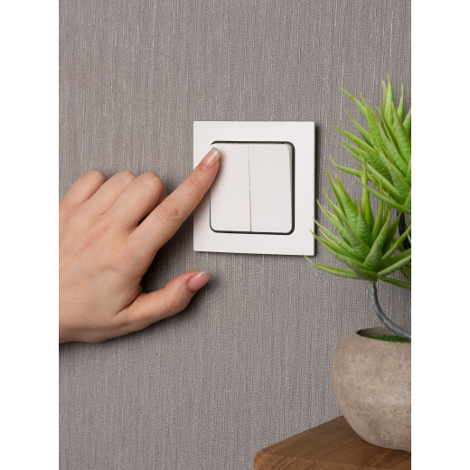 Стокгольм Механизм Выключателя 2-кл. 10А винтовые клеммы белый EKF PROxima