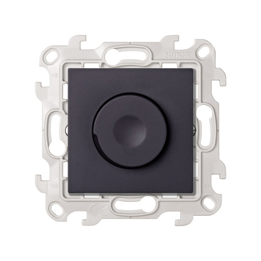 Светорегулятор LED поворотно-нажимной проходной 6-60Вт 230В~ цвета графит S24 Harmonie