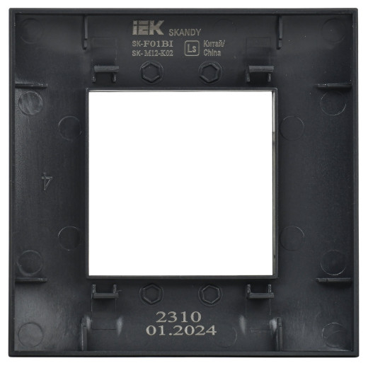 SKANDY Рамка 1-мест. SK-F01Bl черн. IEK