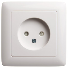 Systeme Electric ХИТ внутр Бел Розетка б/з со шторками, 16А, 250В