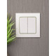 Стокгольм Рамка 1-местная белая с линией цвета зеленый EKF PROxima