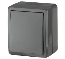 ЭРА Переключатель Эксперт 11-1403-03 IP54 10АХ-250В ОУ серый