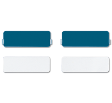 JUNG Накладка из оргстекла с белой подложкой, поле для надписи 9Х27 мм, для серии СD