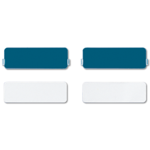 накладка из оргстекла с белой подложкой, поле для надписи 9Х27 мм, для серии СD