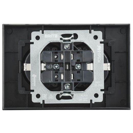 BRITE Роз 2-я с з/к без з/ш пл 16А сб РСПл12-3-БрГ граф. IEK