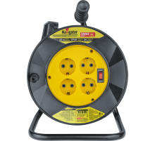 Navigator Удлинитель 93 912 NPE-R-04-40-E-3x1.5 катушка 4 гн. c/з 40м (Россия)