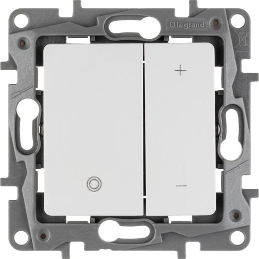 Диммер нажимной универсальный LED - Legrand Etika - 400Вт без нейтрали - белый