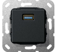 Gira S-55 Черный матовый Разъем USB 3.0 тип A