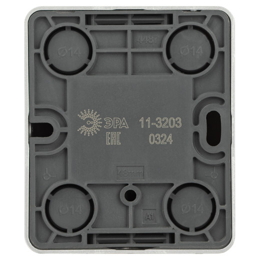 Розетка ЭРА Эксперт 11-3203-03 информационная RJ45 IP20 ОУ алюминий