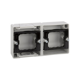 Simon 44 Aqua Серая Коробка 2-ая, горизонтальная